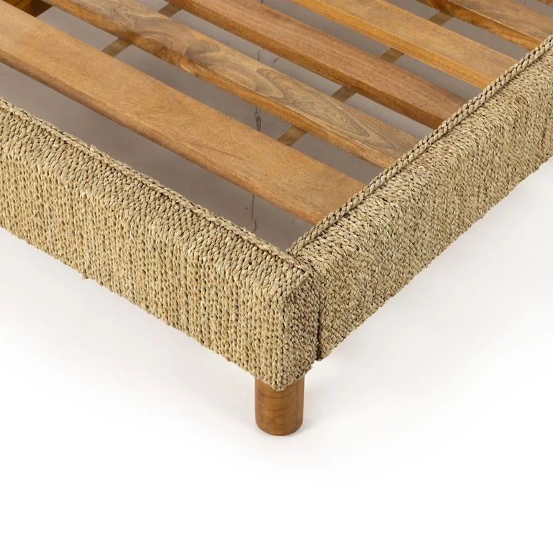 Priscilla Light Natural Woven Queen Bed