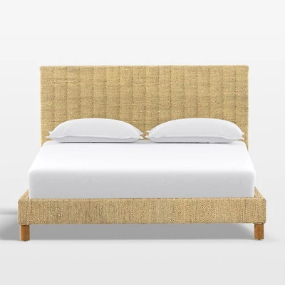 Priscilla Light Natural Woven Queen Bed