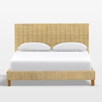 Priscilla Light Natural Woven Queen Bed