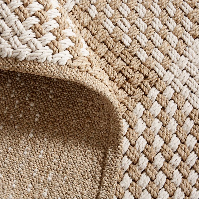 Procida Performance Handwoven White Indoor/Outdoor Area Rug 9'x12'