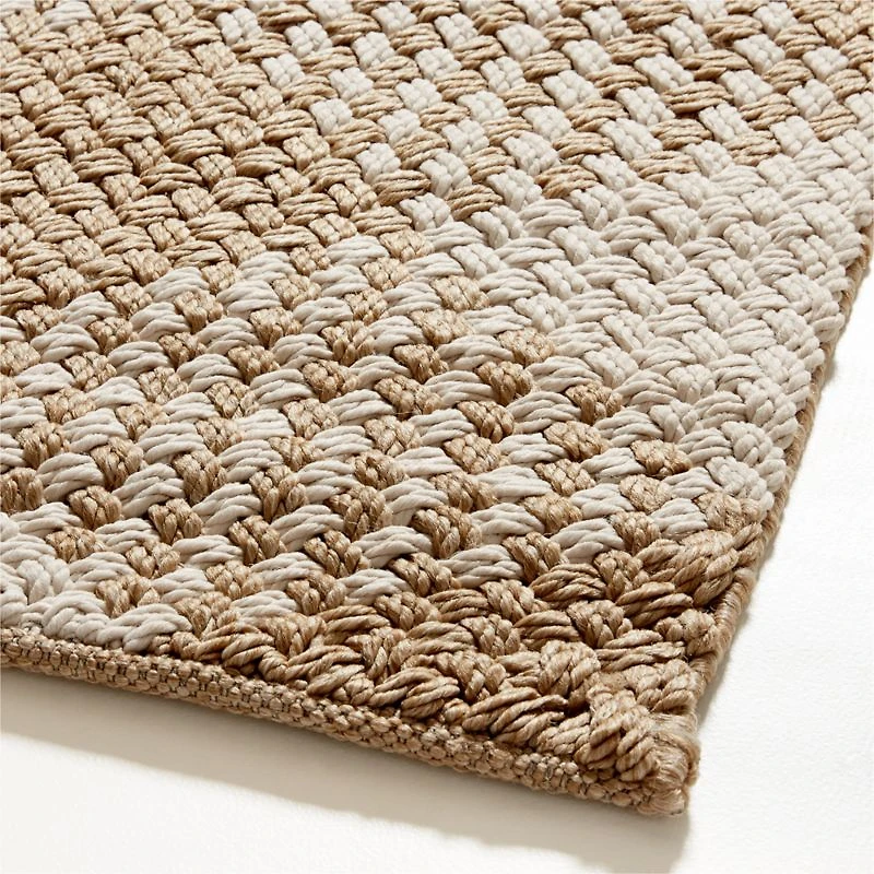 Procida Performance Handwoven White Indoor/Outdoor Area Rug 9'x12'