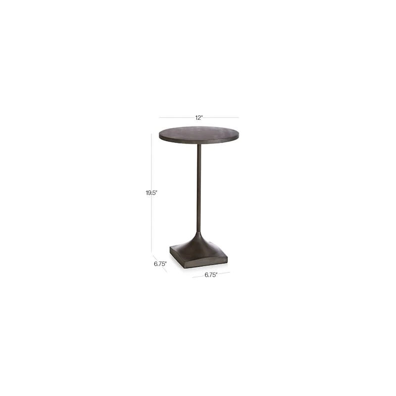 Prost Small Metal Round Drink Table