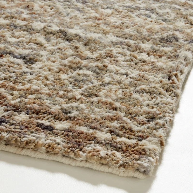 Provence Jute and Wool Hand-Knotted Grey Area Rug 8'x10'