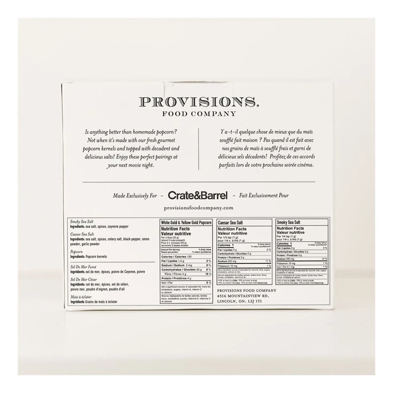 Provisions Popcorn Gift Set