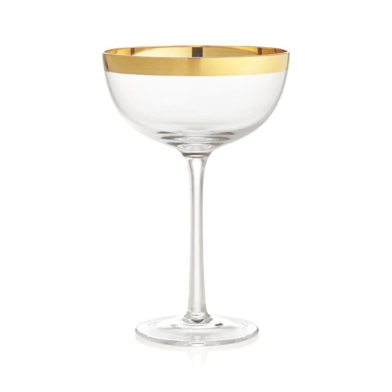 Pryce Gold 8-Oz. Coupe Glass