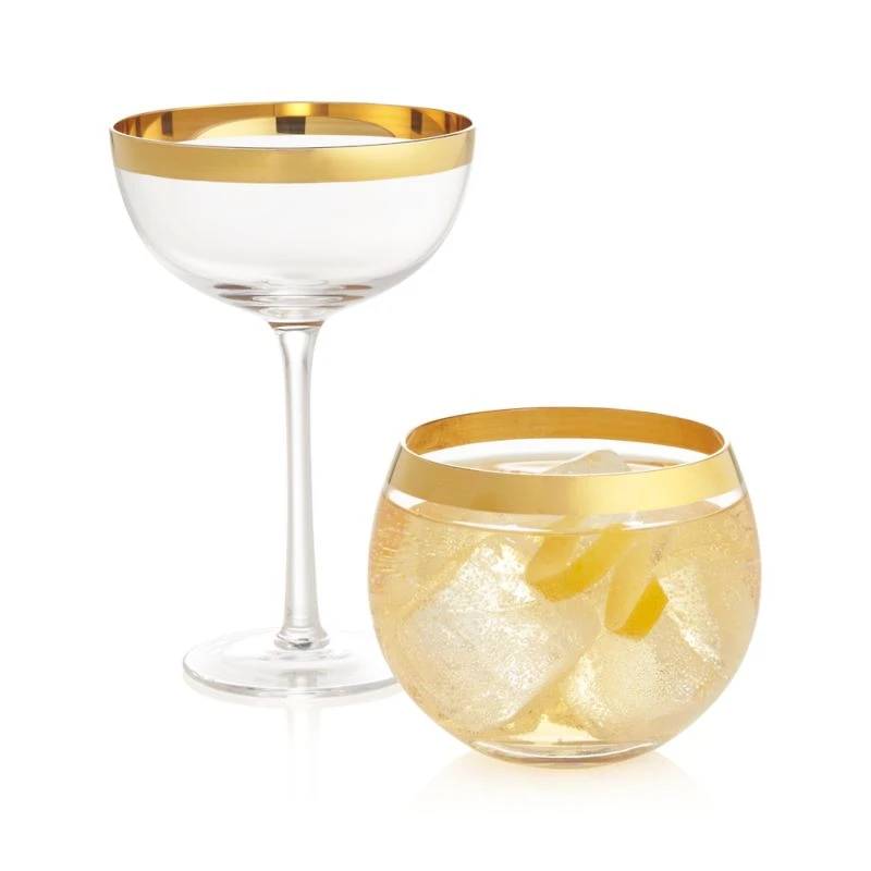 Pryce Gold 8-Oz. Coupe Glass