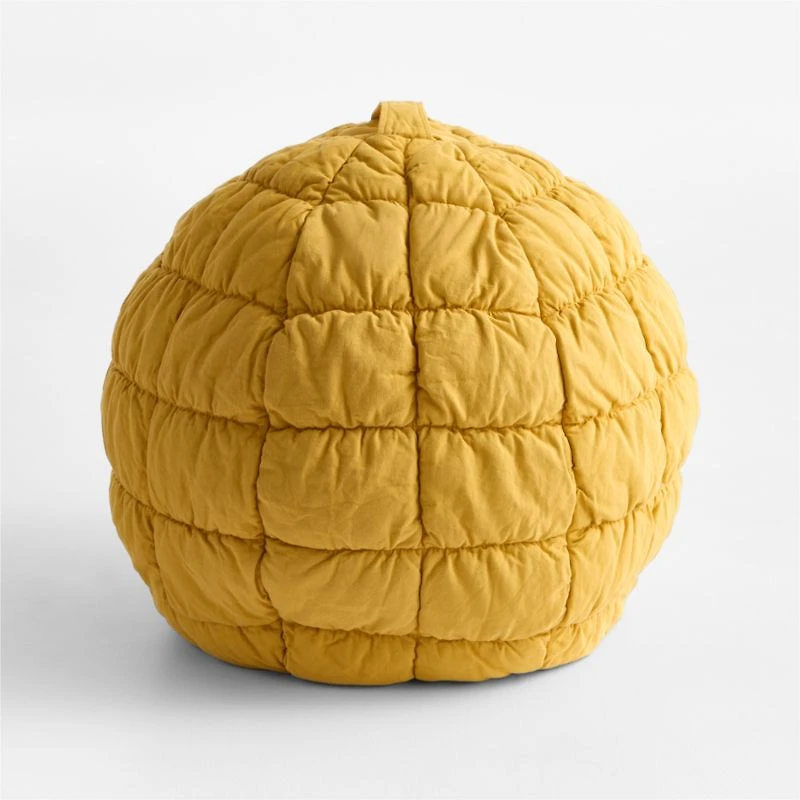 Savannah Yellow Small 30" Puffy Kids Bean Bag Chair Cover