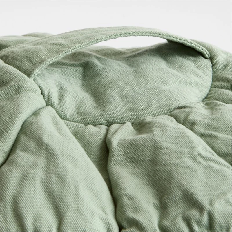 Verte Green Small 30" Puffy Kids Bean Bag Chair Cover
