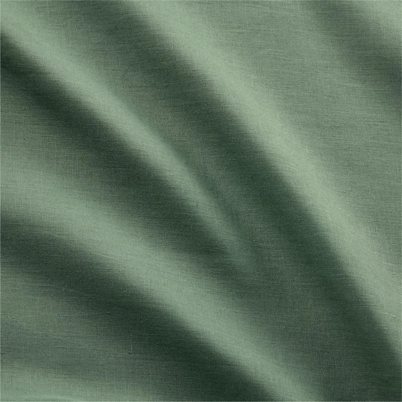 Pure Linen Solid Duck Green Standard Pillow Sham