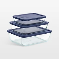 Pyrex ® 6-Piece Glass Rectangular Storage Set