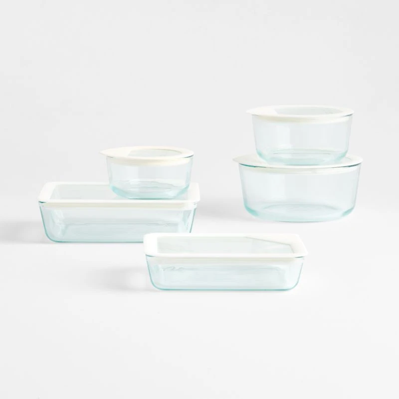 Pyrex Ultimate 10-Piece Glass Food Storage Set