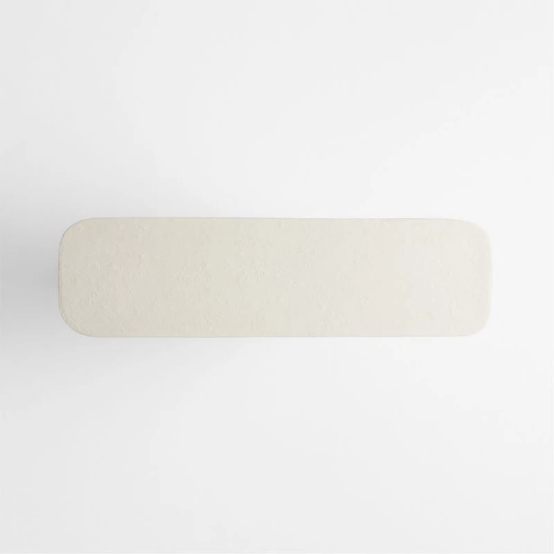 Quarry White Recycled Fiberstone 48" Console Table
