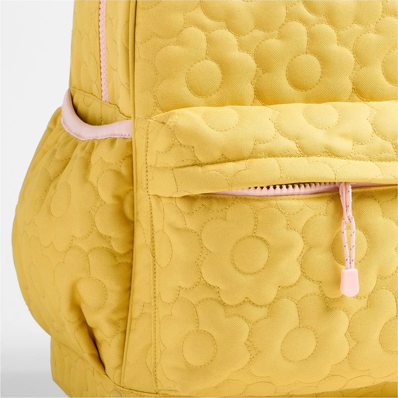 Dreamer Quilted Flower Kids Backpack with Side Pockets