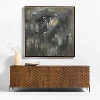 "Lava Rock" by Ruby 55" x 55" Framed Wall Art Print