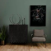 Raffael 39" Black Carved Wood Bar Cabinet with Storage