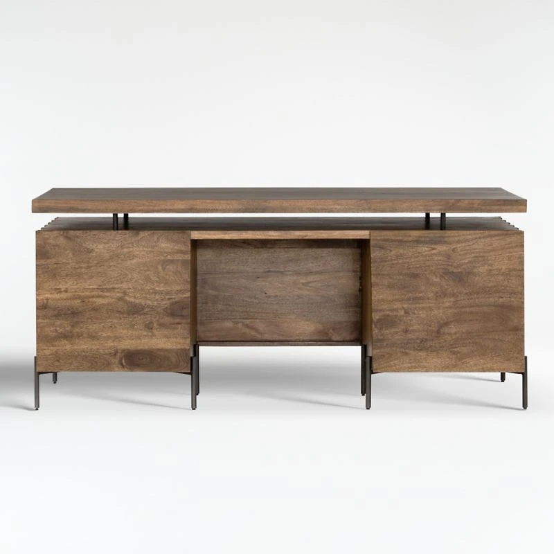 Raffael Carved Wood Executive Desk