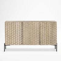 Raffael 49.5" Grey Wash Wood Storage Media Console