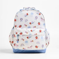 Rainbows and Unicorns Large Kids Backpack with Side Pockets