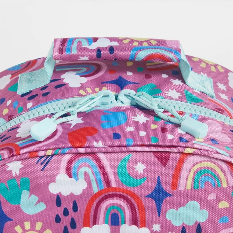 Rainy Rainbows Medium Kids Backpack with Side Pockets