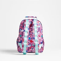 Rainy Rainbows Small Kids Backpack with Side Pockets