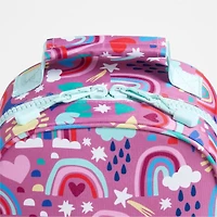 Rainy Rainbows Small Kids Backpack with Side Pockets