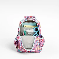 Rainy Rainbows Small Kids Backpack with Side Pockets