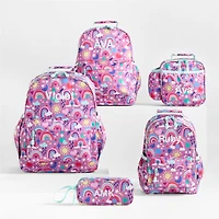 Rainy Rainbows Kids Backpack with Side Pockets