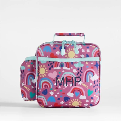 Rainy Rainbows Soft Insulated Kids Lunch Box