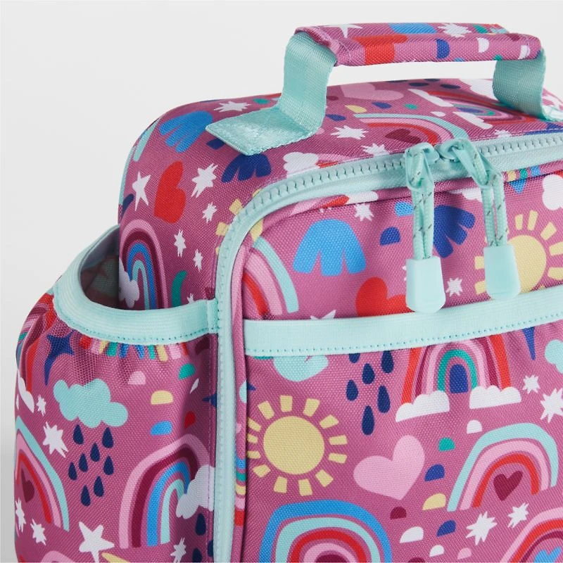 Rainy Rainbows Soft Insulated Kids Lunch Box