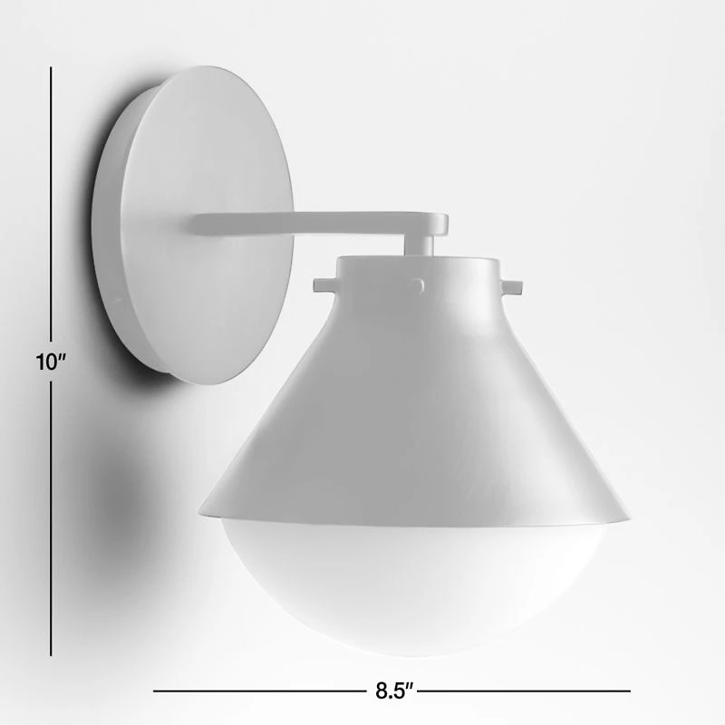 Rainier Black Conical Wall Sconce Light Set of 2