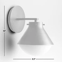 Rainier Black Conical Wall Sconce Light Set of 2