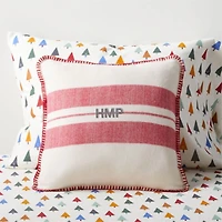 Red and White Striped Kids Throw Pillow