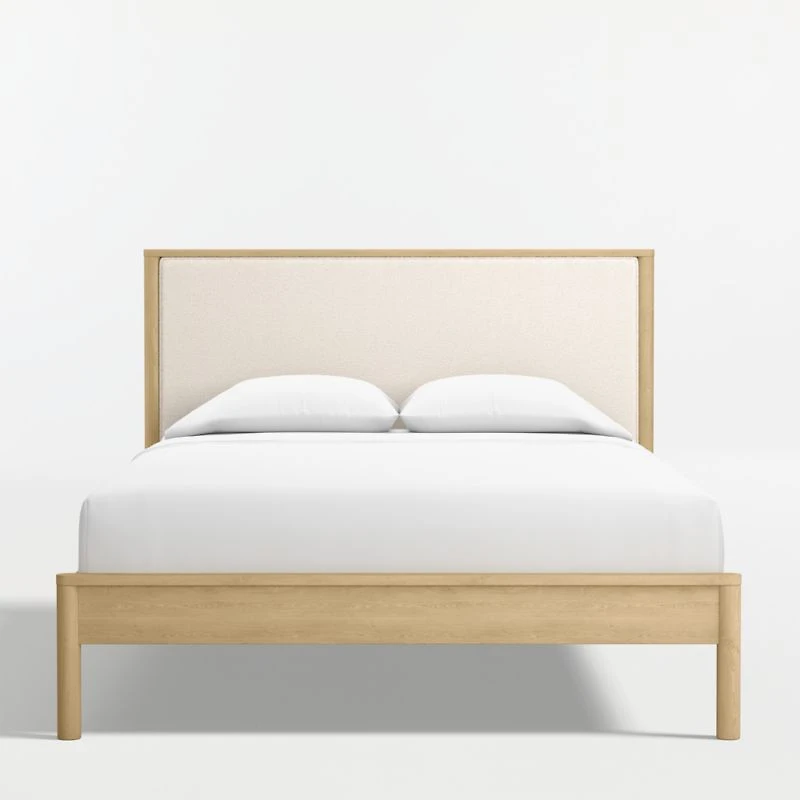 Redondo Natural Wood and Upholstered Kids Full Bed