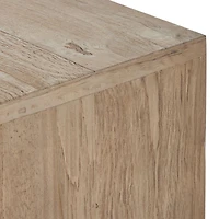 Redondo 92" Light Brown Wood and Metal Storage Media Console