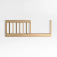 Redondo Upholstered Wood Baby Crib with Toddler Bed Rail