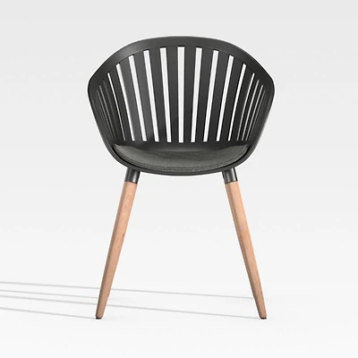 Reel Black Outdoor Dining Chair