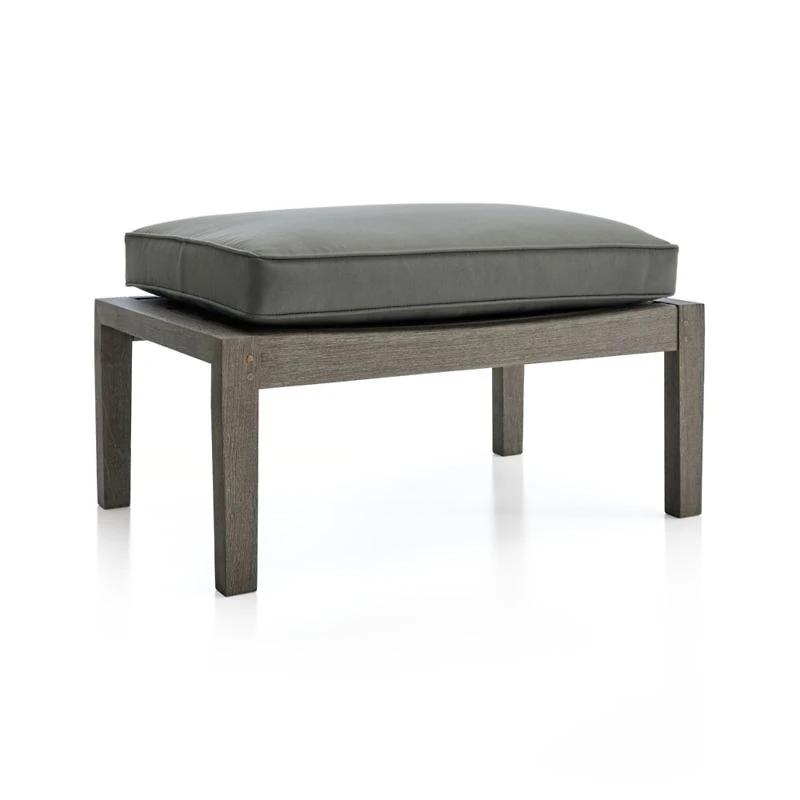 Regatta Graphite Sunbrella ® Outdoor Ottoman Cushion