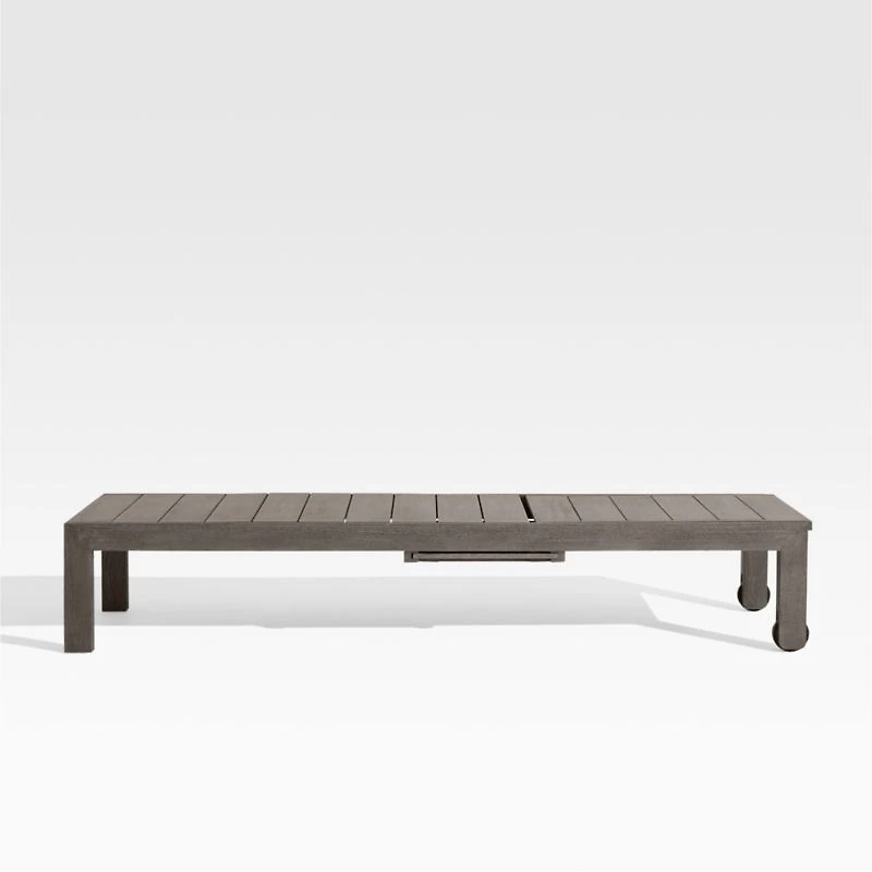 Regatta Grey Wash Teak Wood Outdoor Chaise Lounge