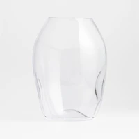 Regen Clear Blown Glass Vase 11"