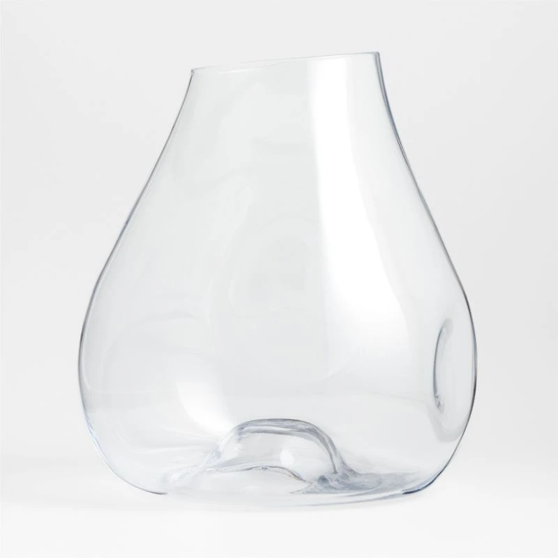 Regen Clear Blown Glass Vase 15"
