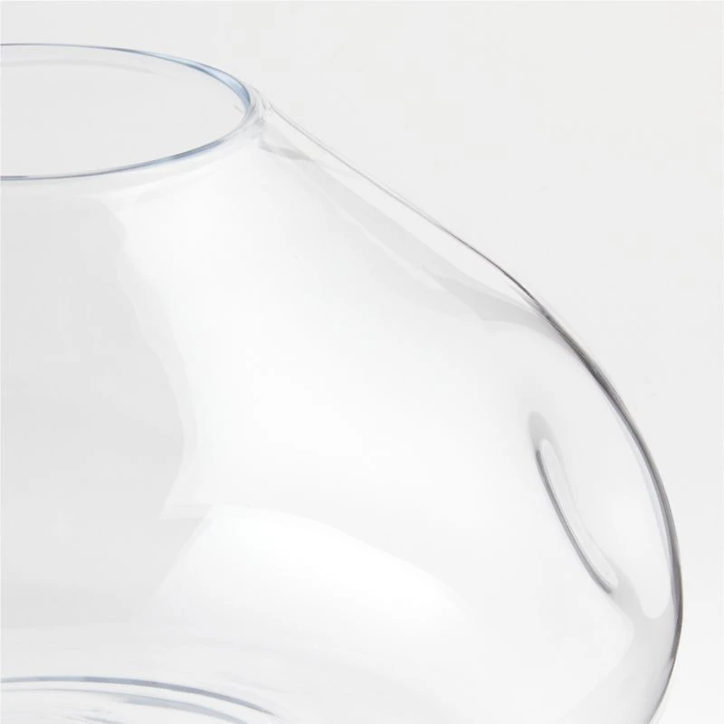 Regen Clear Blown Glass Vase 8"