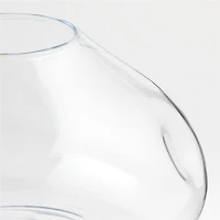 Regen Clear Blown Glass Vase 8"