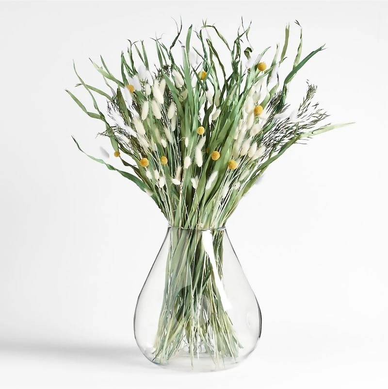 Regen Clear Blown Glass Vase 15"