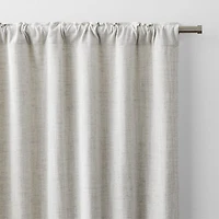 Reid Warm Beige Recycled Fiber Blackout Window Curtain Panel 52"x96"