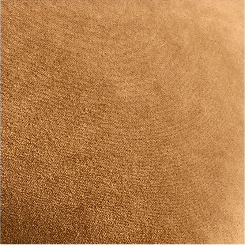 Relaxed Washed Organic Cotton Velvet 20"x20" Cognac Throw Pillow Cover