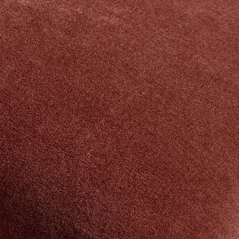 Relaxed Washed Organic Cotton Velvet 20"x20" Chestnut Red Throw Pillow Cover