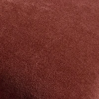 Relaxed Washed Organic Cotton Velvet 20"x20" Chestnut Red Throw Pillow Cover