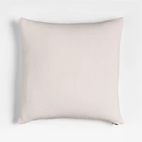 Relaxed Linen Layering 20"x20" Arctic Ivory Throw Pillow with Feather Insert