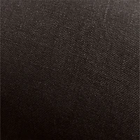Relaxed Linen 20"x20" Ink Black Layering Throw Pillow with Feather Insert