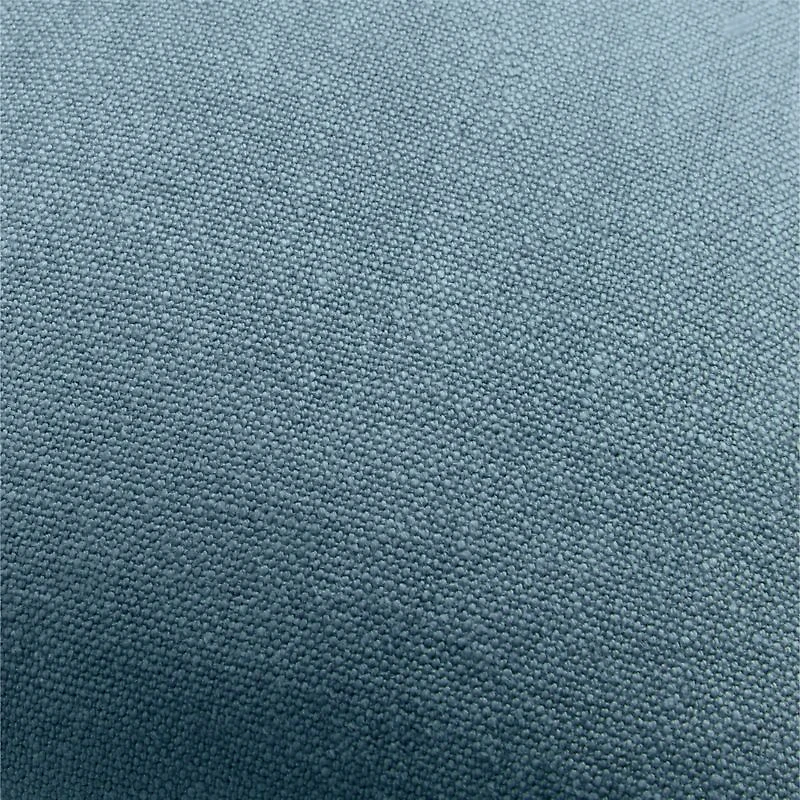 Relaxed Linen Layering 20"x20" Blue Throw Pillow with Feather Insert